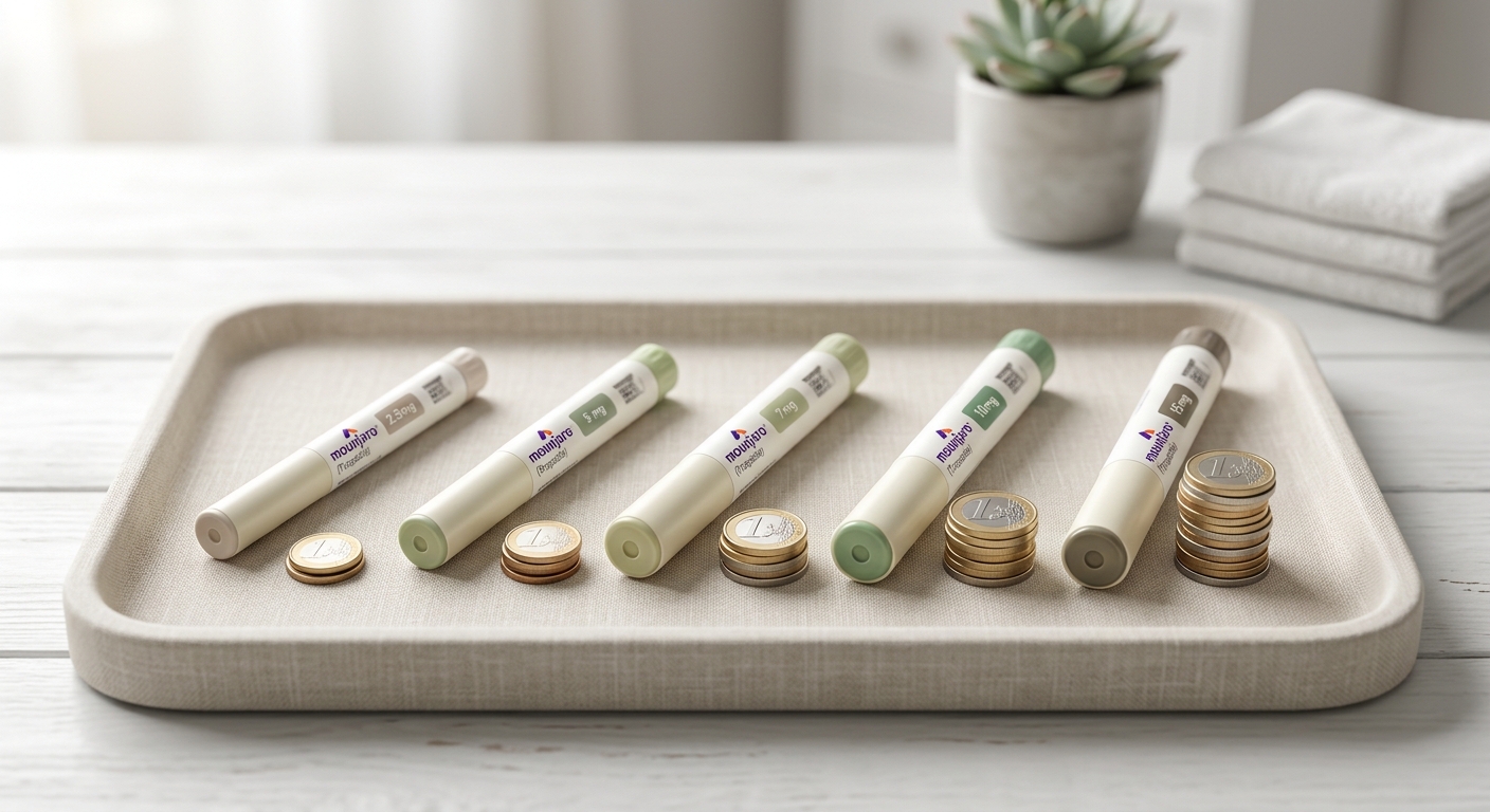 Overzicht van Mounjaro doseringen en bijbehorende maandelijkse kosten in Nederland