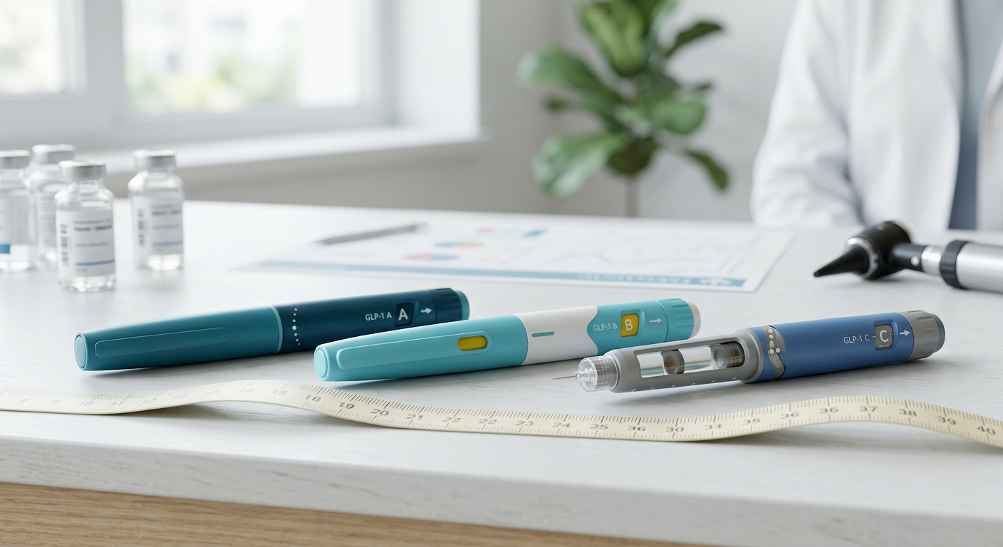 Grafiek die gewichtsverlies resultaten van Mounjaro versus Wegovy en Ozempic vergelijkt