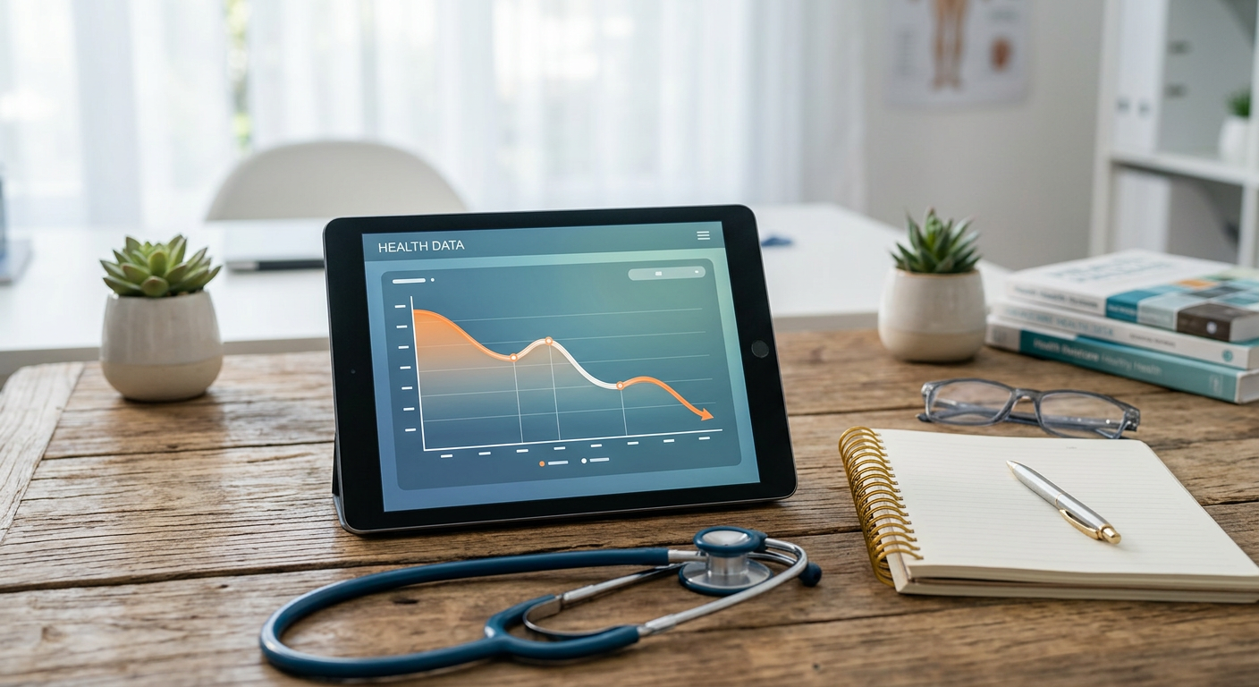 Grafiek met gewichtsverlies resultaten van semaglutide over 12 maanden