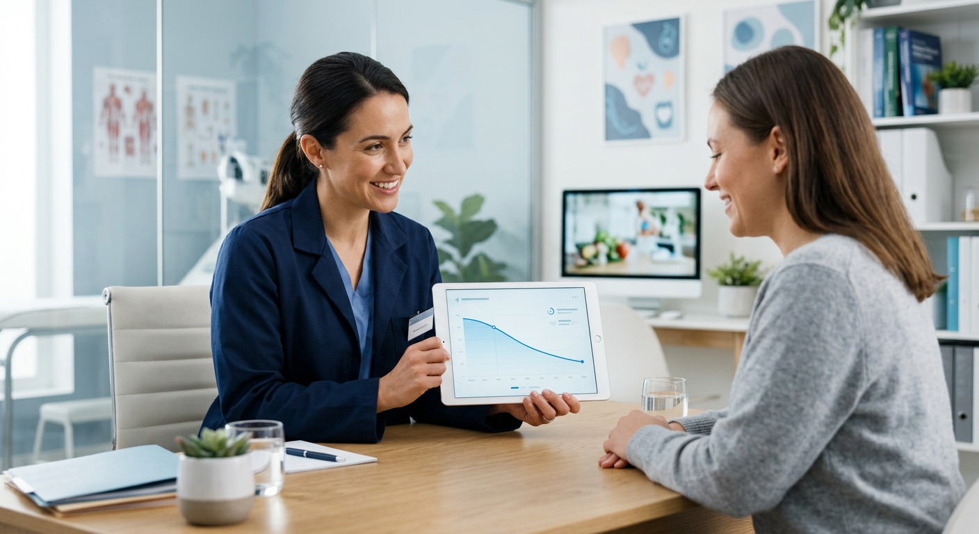 Grafiek met gewichtsverlies resultaten van Wegovy versus Ozempic over 68 weken