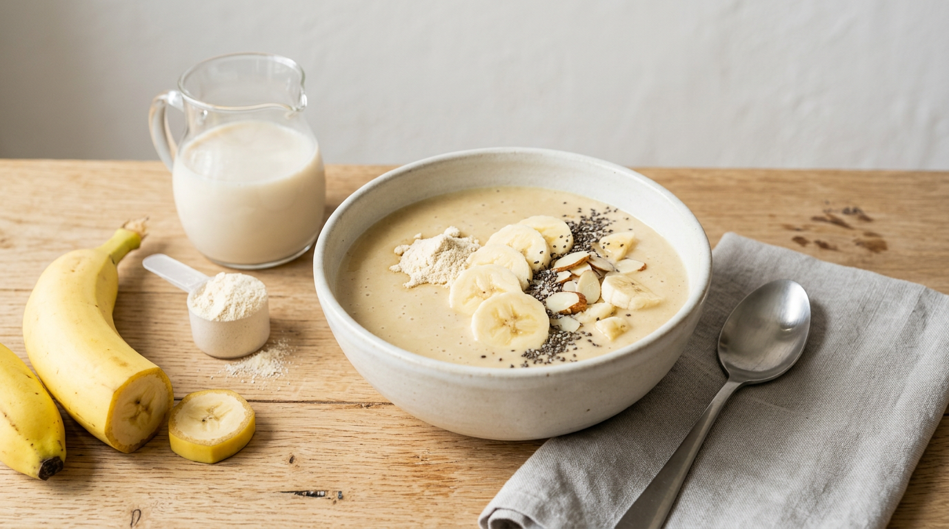 Eiwitshake met banaan