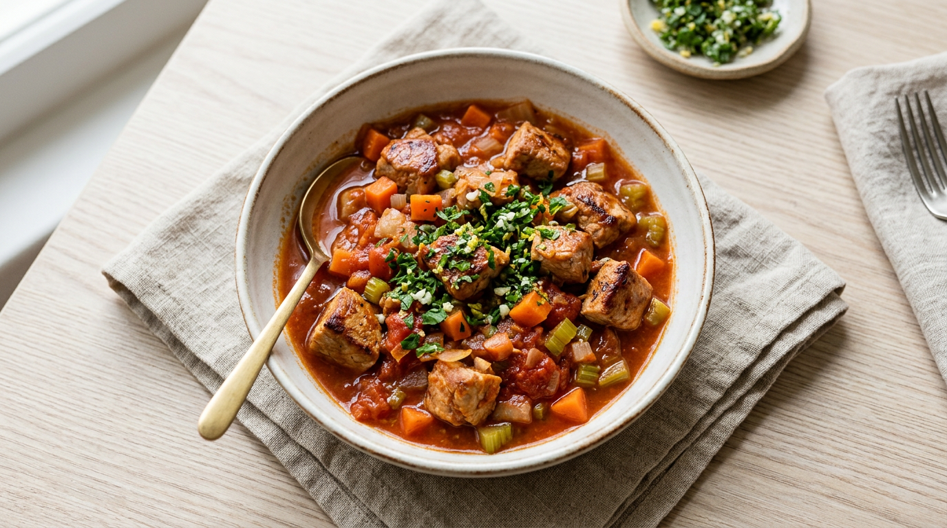 Ossobuco-stijl kalkoen met gremolata