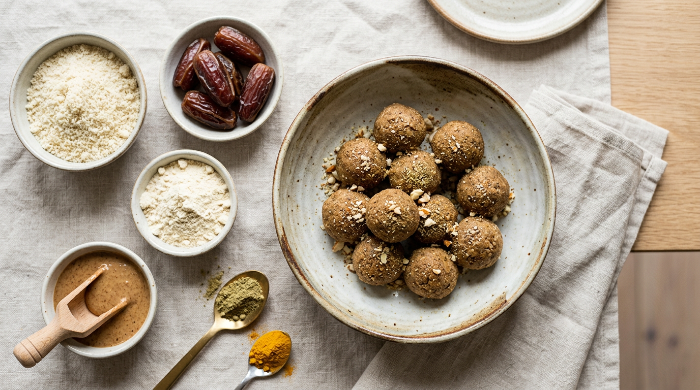 Masala-kardemom eiwitballetjes