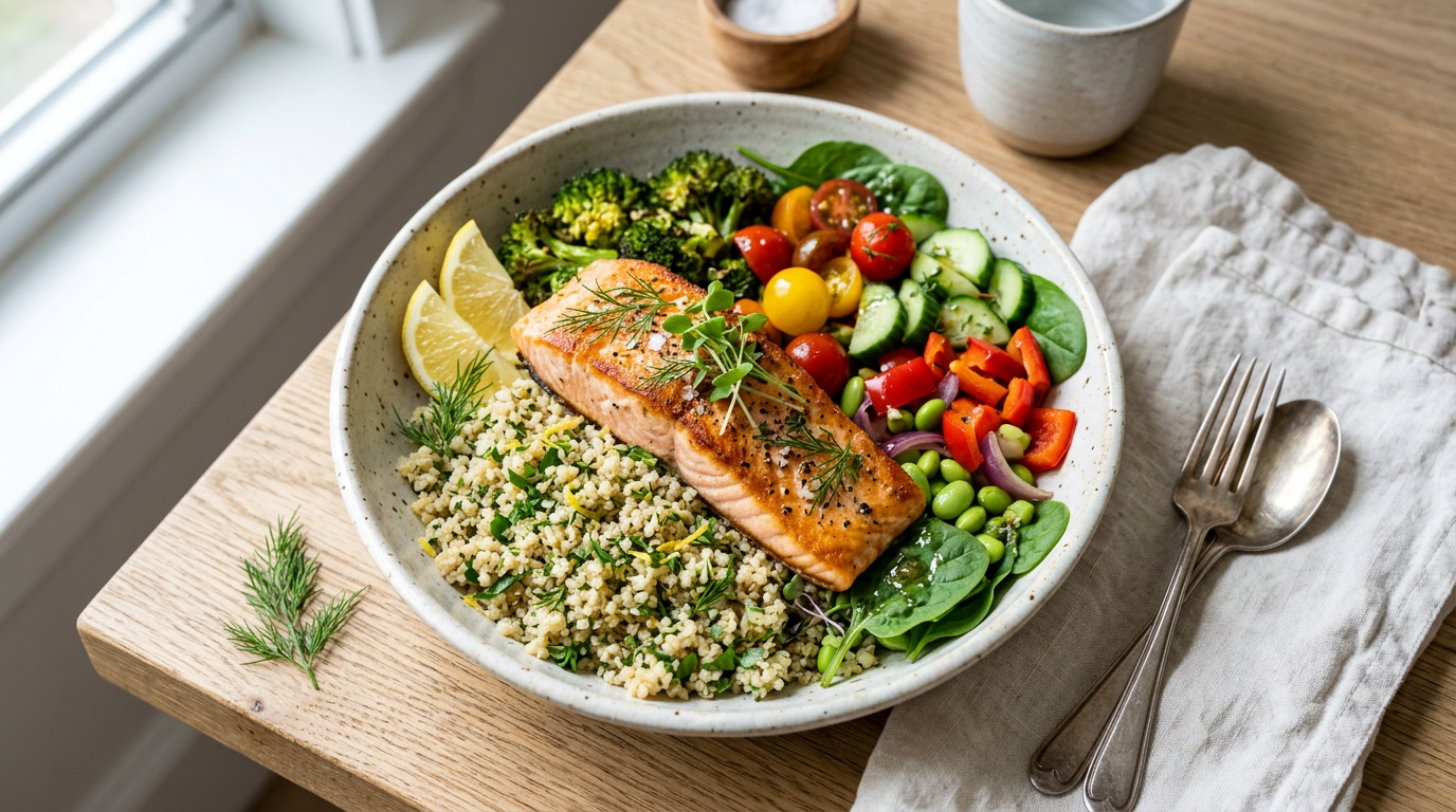 Zalm met quinoa